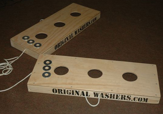 Wood Washers Toss Game Set